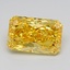 4.01 Ct. Fancy Vivid  Yellow Radiant Lab Grown Diamond