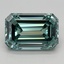3.52 Ct. Fancy Vivid Bluish Green Emerald Lab Grown Diamond