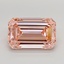 6.04 Ct. Fancy Vivid  Pink Emerald Lab Grown Diamond