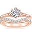 14K Rose Gold Hudson Ring with Luxe Flair Diamond Ring (1/3 ct. tw.)
