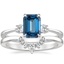 Platinum Selene Diamond Ring with Lunette Diamond Ring