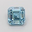 1.05 Ct. Fancy Vivid Blue Asscher Lab Grown Diamond