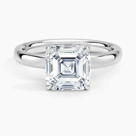 18K White Gold Elodie 2.5mm Solitaire Ring