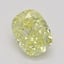 0.81 Ct. Fancy Intense Yellow Cushion Diamond