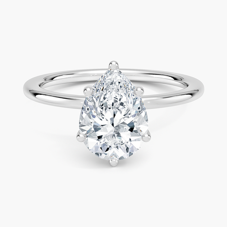 18K White Gold Perfect Fit 1.4mm Solitaire Ring