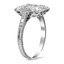 The Darci Ring, smalltop view on a hand