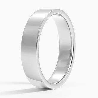 Mojave 5mm Wedding Ring in 18K White Gold