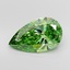 4.00 Ct. Fancy Vivid Green Pear Lab Grown Diamond