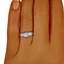 The Tentori Ring, smalltop view on a hand
