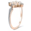 The Peyton Ring, smalltop view on a hand