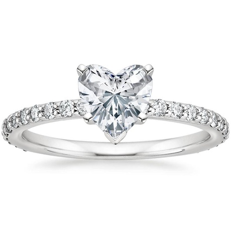 18K White Gold Luxe Petite Shared Prong Diamond Bridal Set (3/4 ct. tw.)