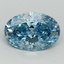 2.81 Ct. Fancy Vivid Blue Oval Lab Grown Diamond
