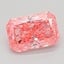 1.03 Ct. Fancy Vivid Pink Radiant Lab Grown Diamond
