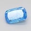 2.22 Ct. Fancy Vivid Blue Cushion Lab Grown Diamond