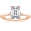 14K Rose Gold Leighton Diamond Ring, smalltop view
