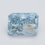 2.93 Ct. Fancy Vivid Blue Radiant Lab Grown Diamond
