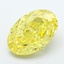 5.06 Ct. Fancy Vivid  Yellow Oval Lab Grown Diamond