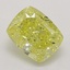 0.71 Ct. Fancy Intense Yellow Cushion Diamond