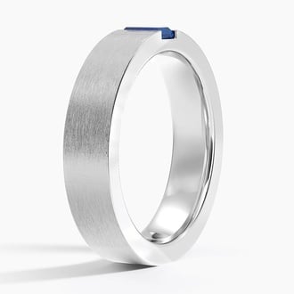 Luxe Apollo Sapphire 4.5mm Wedding Ring