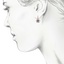 The Madagascar Earrings, smalltop view on a hand