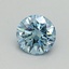 0.58 Ct. Fancy Vivid Blue Round Lab Grown Diamond