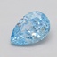1.00 Ct. Fancy Vivid  Blue Pear Lab Grown Diamond