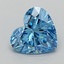 2.07 Ct. Fancy Vivid  Blue Heart Lab Grown Diamond