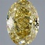 5.09 Ct. Fancy Intense Yellow Oval Lab Grown Diamond