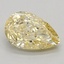 1.17 Ct. Fancy Intense Yellow Pear Lab Grown Diamond
