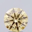 3.13 Ct. Fancy Brownish Yellow Round Lab Grown Diamond