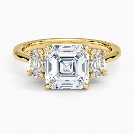Oval-Cut Three Stone Diamond Ring