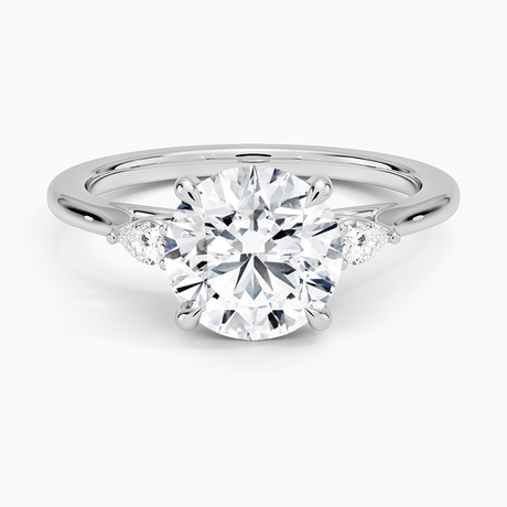Platinum Aria Perfect Fit Three Stone Diamond Ring
