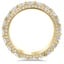 Three-sided Pave Diamond Eternity Ring, smallside view