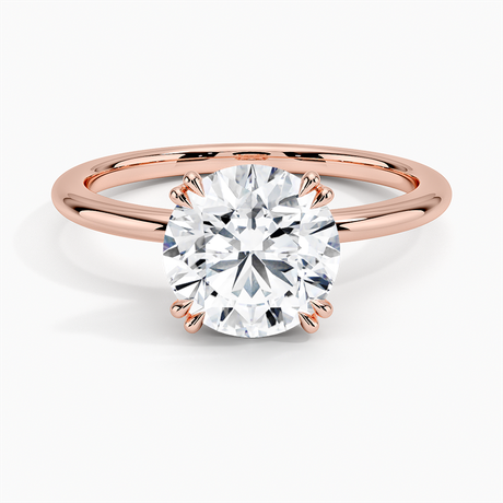 14K Rose Gold Aveline Solitaire Ring