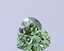 1.44 Ct. Fancy Vivid  Green Heart Lab Grown Diamond