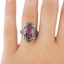The Maeve Ring, smalltop view on a hand