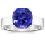18K White Gold Parker Solitaire Ring, smalltop view