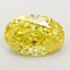 4.03 Ct. Fancy Vivid Yellow Oval Lab Grown Diamond