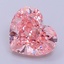 3.60 Ct. Fancy Intense  Pink Heart Lab Grown Diamond