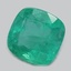 7.0mm  Green  Cushion   Emerald