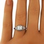 The Ayelet Ring, smalltop view on a hand
