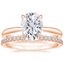 14KR Moissanite Freesia Ring with Sia Diamond Open Ring, smalltop view