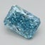 1.23 Ct. Fancy Vivid Blue Radiant Lab Grown Diamond