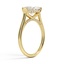 Marquise Half Bezel Hidden Halo Ring, smallside view