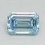 1.14 Ct. Fancy Intense Blue Emerald Lab Grown Diamond
