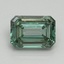 2.07 Ct. Fancy Vivid Pacific Green Emerald Lab Grown Diamond
