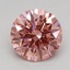 1.12 Ct. Fancy Vivid Pink Round Lab Grown Diamond