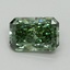 1.74 Ct. Fancy Vivid Green Radiant Lab Grown Diamond