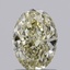 1.08 Ct. Fancy Light Yellow Oval Lab Grown Diamond