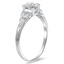 The Lizabeth Ring, smalltop view on a hand